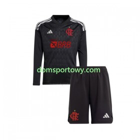 Koszulka CR Flamengo Bramkarska Dziecięcy Wyjazdowe Koszulki Piłkarskie 2023-2024 Długi Rękaw